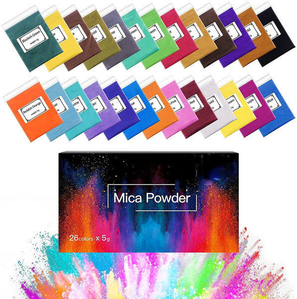 Mica Powder for Epoxy Resin - 26 Colors Shimmery Pigment Powder